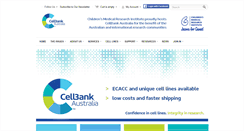 Desktop Screenshot of cellbankaustralia.com